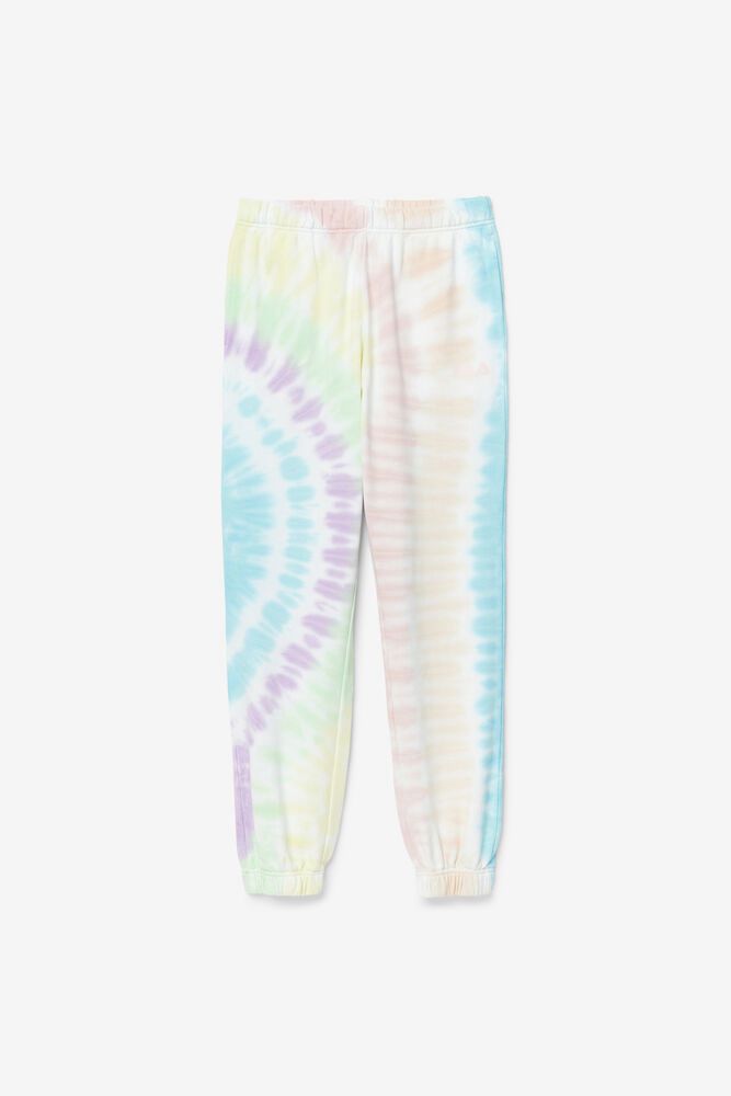 Fila Raleigh Tie Dye Jogger Pants White - Womens - 34152QJDU